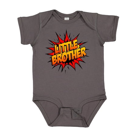 

Inktastic Little Brother Comic Book Gift Baby Boy Bodysuit