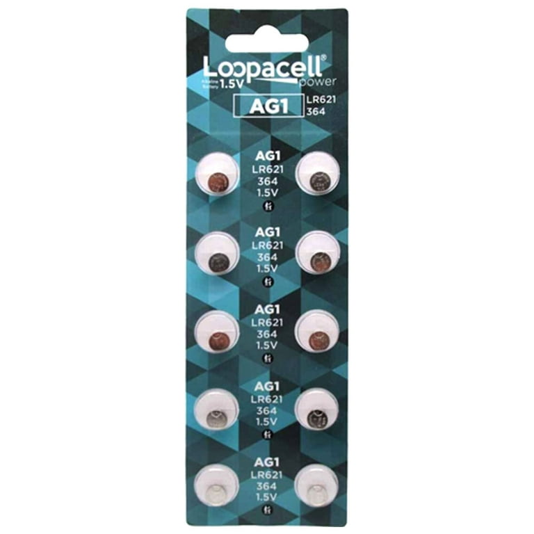 LOOPACELL AG1 LR621 364 Alkaline Watch Batteries X 20 