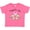 Hot Pink, variant on Inktastic Papa's Girl Heart Flowers Girls Toddler T-Shirt
