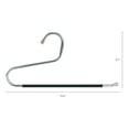 thumbnail image 2 of Unique Bargains Metal Clothes Hangers Open Ended Non Slip Hangers 10 Pcs Black, 2 of 6