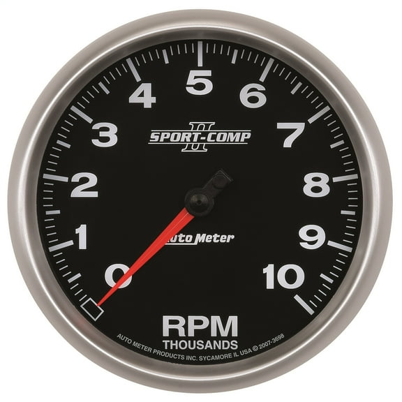 Autometer 3698 Sport-Comp II Tachometer, 5", 10K Rpm, In-Dash