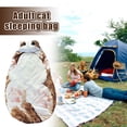 thumbnail image 4 of 3D Realistic Cat Sleeping Bag for Adults, 69" x 32" Large Envelope Style Nap Blanket, Soft Cotton-Blend Wearable Throw for Camping, Dorm & Office, Whimsical Feline Gift for Cat Lovers, 4 of 6
