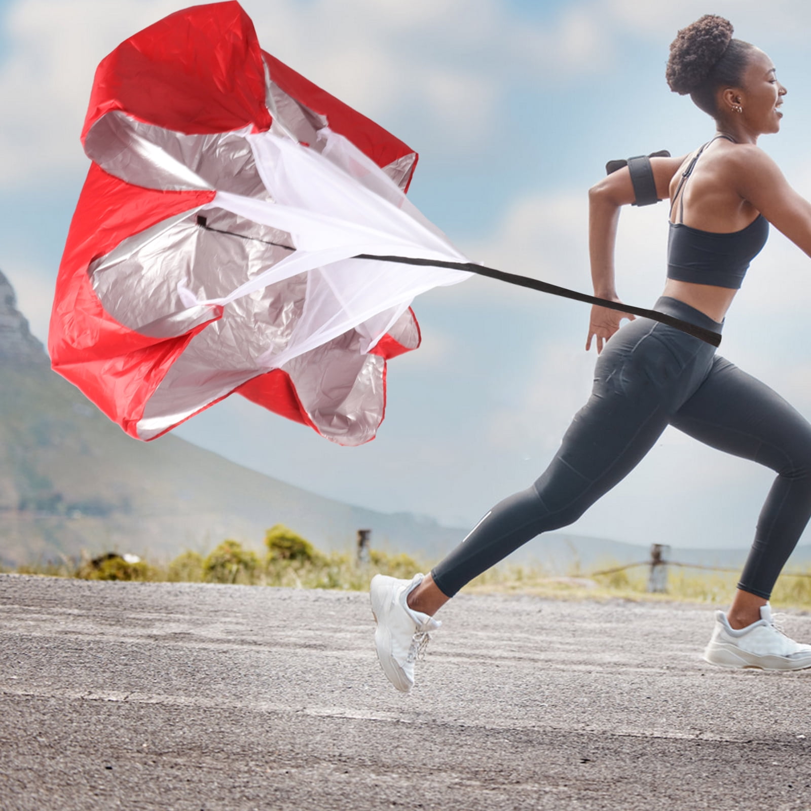 【BAON】[unisex] Daihu banding track parachute training PT Parachute-Speed-Running-