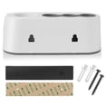 thumbnail image 6 of Saloniture Wall Mount Hair Dryer and Appliance Holder - Salon Station Styling Tool Organizer Storage Stand, White, 6 of 8