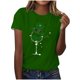 thumbnail image 1 of Mujeres Manga Corta de Verano Tops Impreso Sudadera Casual, Cuello Redondo Blusa Ligera para la Primavera Y el Verano, 1 of 4