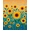 Yellow, Pattern 3, variant on ODIKA 2x3 Machine Washable Non-Slip Area Rug, Sunflower Meadow Latch Hook Kit with Needle Threading Tools High Traffic Rug, Yellow, 637488