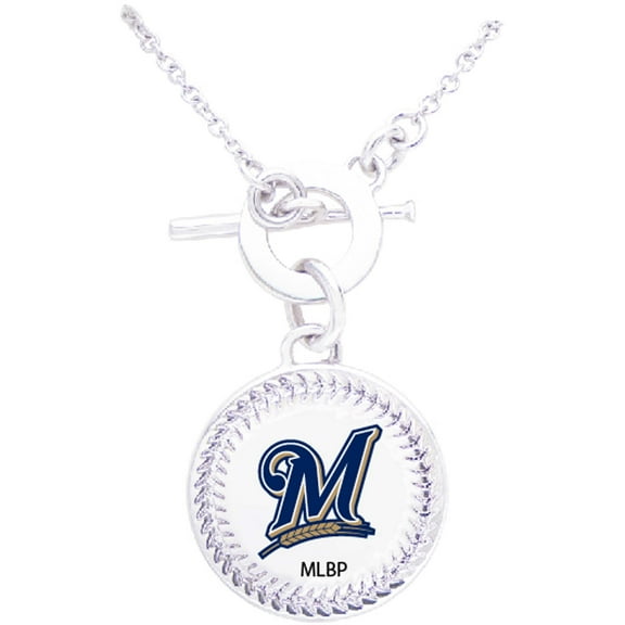 Women's Swarovski Milwaukee Brewers Team Logo Necklace