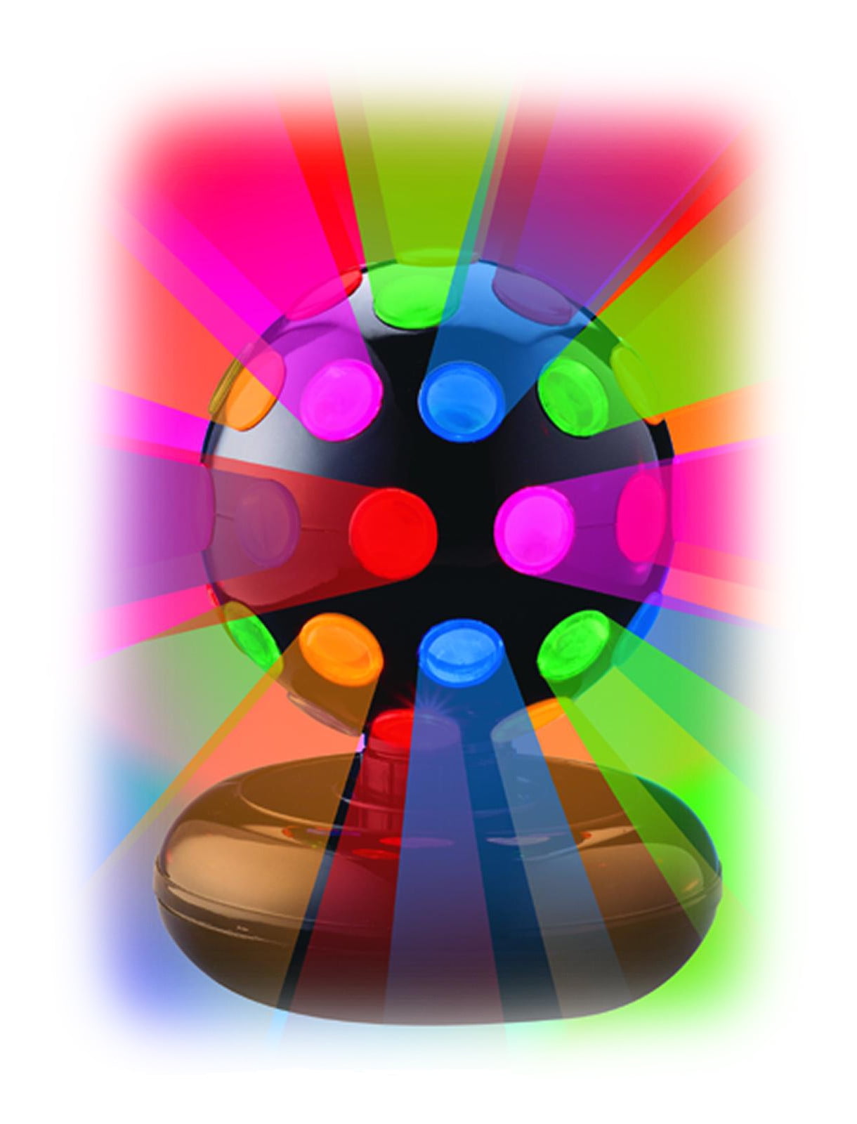 Creative Motion 6 Rotating Disco Ball Light With Multi Colors