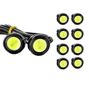 10Pcs 23mm Eagle Eye Lights Waterproof Dustproof LED Lights Car Reversing Light