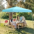thumbnail image 5 of Ainfox 8 x 8 Ft Pop up Canopy Tent,Outdoor Gazebo for Beach,Sun Shade,Outdoor Activities,Sky Blue, 5 of 8