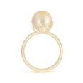 thumbnail image 2 of ANGARA Trillium Golden South Sea Cultured Pearl Solitaire Ring in 14K Yellow Gold for Women | June Birthstone, Birthday, Anniversary, Jewelry Gift for Women | Pearl Ring, 2 of 9