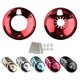 thumbnail image 1 of For DIO 50 AF54 AF55 AF24 JOG 50 Vino 5AU Motorcycle Scooter Chrome Wheel Cover 10-Inch Drum Brake Wheel Protective Cover, 1 of 5