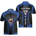 thumbnail image 6 of Personalized Billiard Jersey 3D Billiard Shirts for Men Billiard Bowling Jersey Billiards 9 Ball Pool Shirts for Men (Cyan, M), 6 of 7