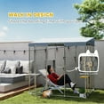 thumbnail image 5 of PawHut Large Catio Outdoor Cat Enclosure, Galvanized Steel Outdoor Cat House with 420D Waterproof Canopy for 1-3 Large Cat, Walk-in Cat Cage, Silver, 5 of 10