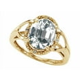 thumbnail image 2 of Tommaso Design� Oval 10x8mm Genuine White Topaz Ring, 2 of 9
