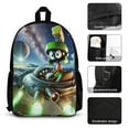 thumbnail image 3 of Looney Tunes Marvin The Martian Backpacks 3 Piece Set Bookbag with Lunch Bag And Pencil Case, 3 of 6