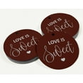 thumbnail image 3 of Inkdotpot 100 Pack Love Is Sweet Wedding Favor Paper Tag Craft Real Silver Foil Hang Tag, 3 of 6