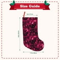 thumbnail image 3 of Lsque Burgundy Tie Dye Pattern 18 Inch Christmas Stockings, Festive Holiday Stocking for Christmas Decorations Holiday Decor, 3 of 8