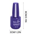 thumbnail image 3 of SDJMa 12 Colors Metal Nail Polish Nail DIY Nail Polish Varnish Manicure Tool, Unpeelable Drawable 18ml, 3 of 3