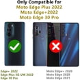 thumbnail image 2 of Grade Drop Impact for Moto Edge Plus 2022 Case Edge+ 2022 Case with Screen Protector Metal Rotating Ring Kickstand Holder Shockproof Case for Edge Plus 2022 Edge 30 Pro Phone Case (Blue), 2 of 15
