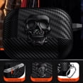 thumbnail image 4 of For Apple Airpods 4th Gen 2024 Case, Compatible with Mag Safe Carbon Fiber Texture Cool Skeleton Magnetic Hard Shell Protective Case Cover with Keychain, 4 of 9