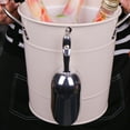 thumbnail image 3 of Stainless Steel Fries Bucket Mini Red Snacks Fried Chicken Metal Bucket Restaurant Bar Storage Barrel Ice Bucket Food Container (White), 3 of 6
