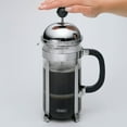 thumbnail image 3 of BonJour Coffee Stainless Steel French Press with Glass Carafe, 12.7-Ounce, Monet, Black Handle, 3 of 4