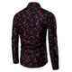 thumbnail image 4 of Camisa De Botones, Cómodo Camisa De Manga Larga Con Lámpara De Vino Rojo, 4 of 7