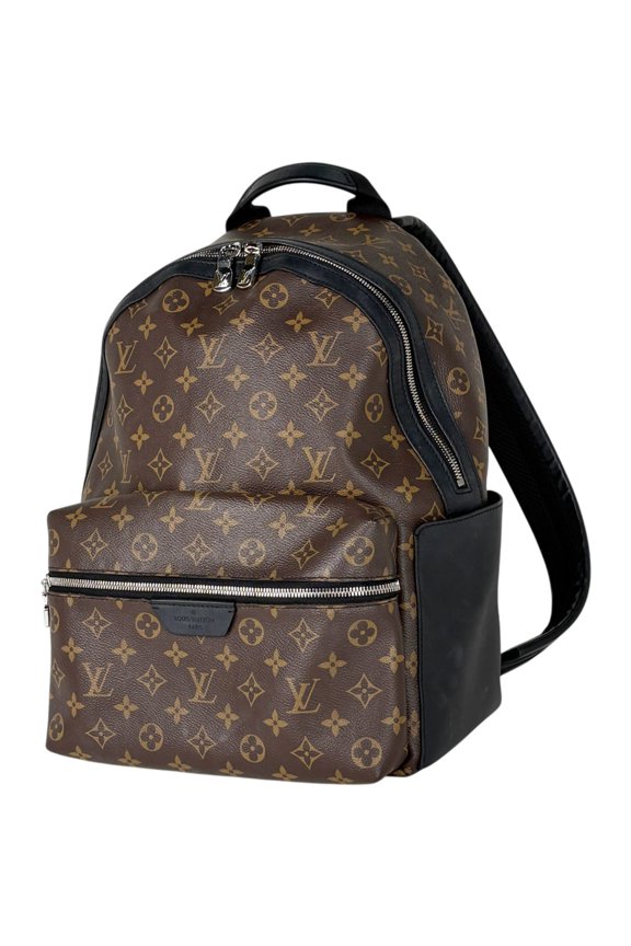 Pre-Owned Louis Vuitton Discovery Backpack, Monogram Macassar, Brown, M46684, Women's