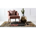 thumbnail image 4 of Rugs.com Pastoral Collection Rug – 6 Ft Square Black Medium Rug Perfect For Living Rooms, Kitchens, Entryways, 4 of 9