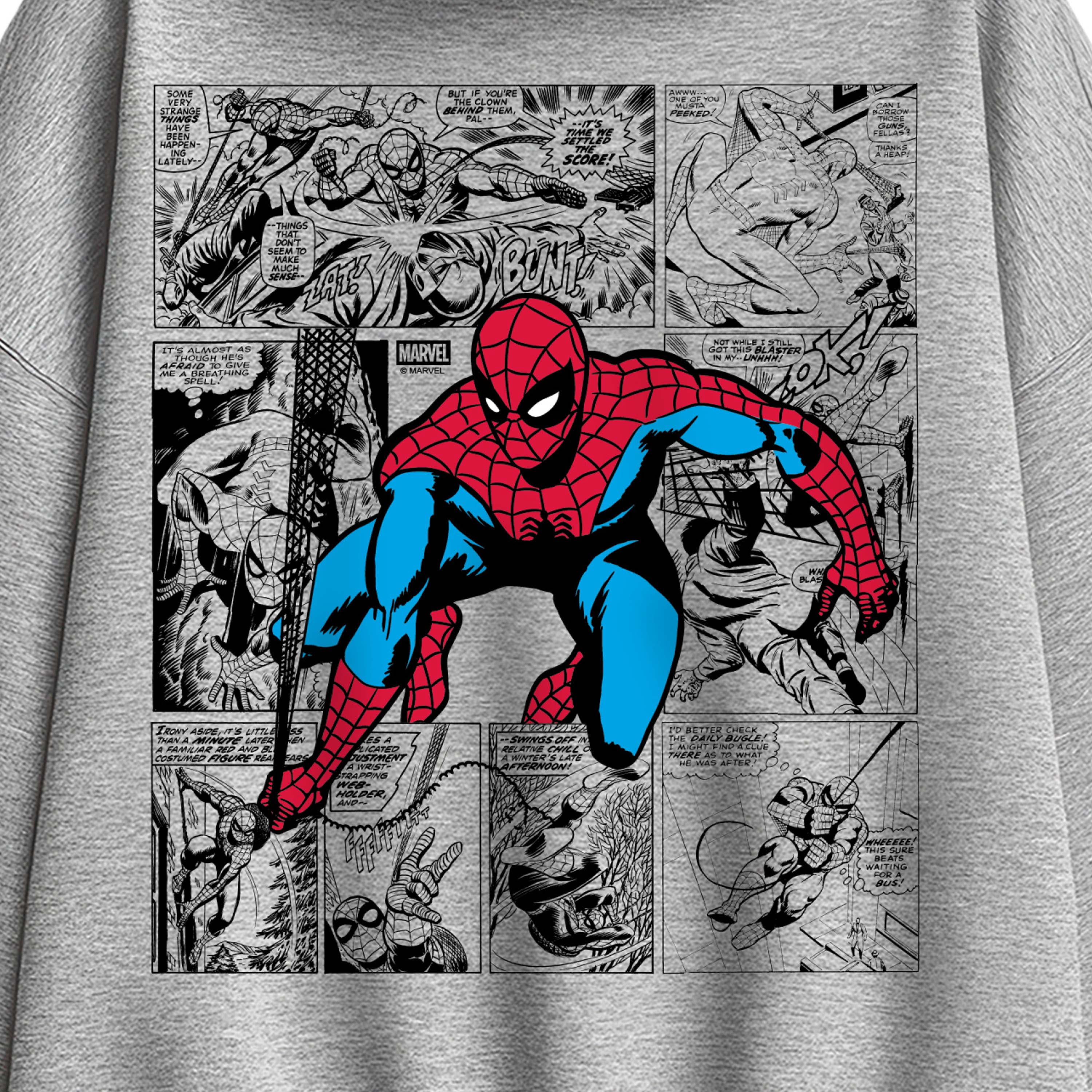 Marvel - Spider-Man Comic Jump - Women's Oversized Fleece Hoodie Sweatshirt