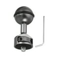 thumbnail image 1 of Unique Bargains 1'' Ball Adapter with 1/4'20 Screw 360 Rotatable Camera Arm Tray Adapter for Underwater, Silver, 1 of 5