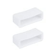 thumbnail image 1 of Milisten 2Pcs 22MM Silicone Strap Rings Durable Watch Band Rings Wristwatch Strap Movable Rings Positioning Buckles (White), 1 of 6