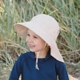 thumbnail image 6 of JAN & JUL 100% Cotton Sun Protection Kids Beach Hat with Neck Flap (XL: 6-12 Years, Sand), 6 of 7