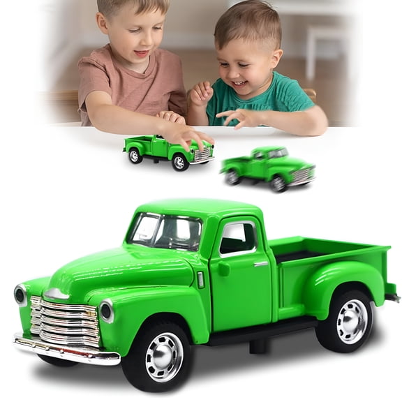 BESTSKY Little Blue Truck Toy for Toddlers 1-12 Years,Girl Boy Toddler Toy Trucks,1:32 Alloy Kids Car Toy Can Drive,The Door Can Open,for Birthday Gift,Cake Topper,Office Decoration