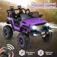 thumbnail image 4 of OLAKIDS 24V Ride on Car, 4WD/2WD Switchable 2 Seater Electric Vehicle Truck Jeep with Remote Control, Music, USB, MP3, Battery Powered Toy for 3+ Kids Toddler Boys Girls, 4 of 10