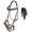 Brown/Beaded, variant on Horse Western Padded Leather Beaded Bitless Sidepull Bridle 77RT17BR-F