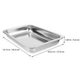 Large Rectangular Cat Litter Box Stainless Steel Litter Box Low Edge