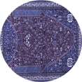 thumbnail image 1 of Ahgly Company Indoor Round Persian Blue Traditional Area Rugs, 7' Round, 1 of 4