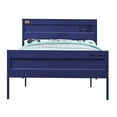 thumbnail image 5 of JERFIT Full Size Industrial Metal Bed Frame, Blue Container Themed Platform Bed with Headboard Footboard, No Box Spring Needed, 5 of 6