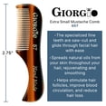 thumbnail image 3 of Giorgio 2.75" Small Men's Pocket Comb for Mustache and Beard, 3 of 11