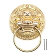 thumbnail image 1 of Aldaba de puerta con cabeza de león, diseño vintage, tirador de cajón de latón, decoración para el hogar, armario 6 cm, 1 of 9