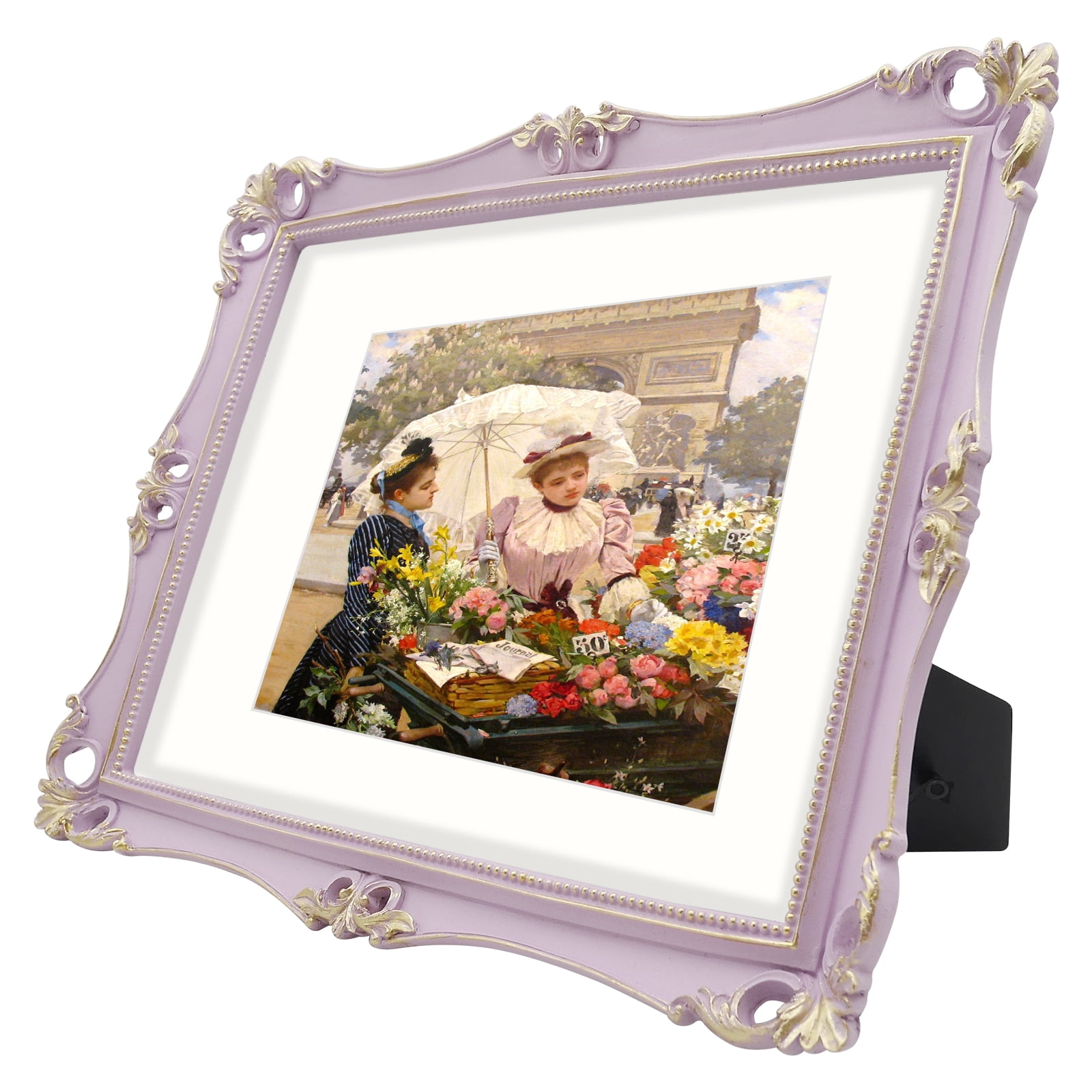 Picture Frames 11x14 Matted to 8x10 for Wall and Tabletop, Purple Poster Frame for Gallery Wall Display
