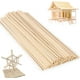 thumbnail image 2 of Palos de madera natural, palos de madera de 30 cm, palos de madera para bricolaje, palos de madera para modelismo, escultura y manualidades, diámetro mm, 50 piezas, 2 of 5