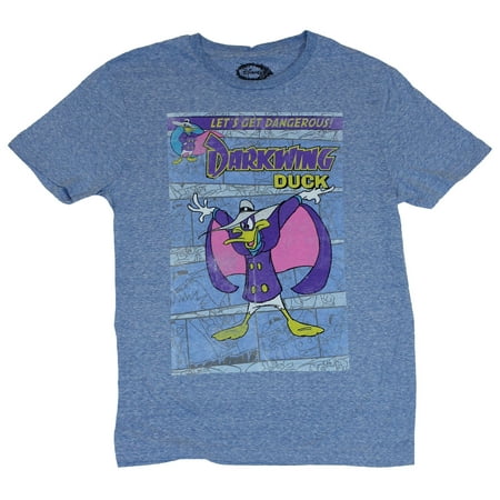 Darkwing Duck Mens T-Shirt - Distressed Darkwing Comic Cover Image