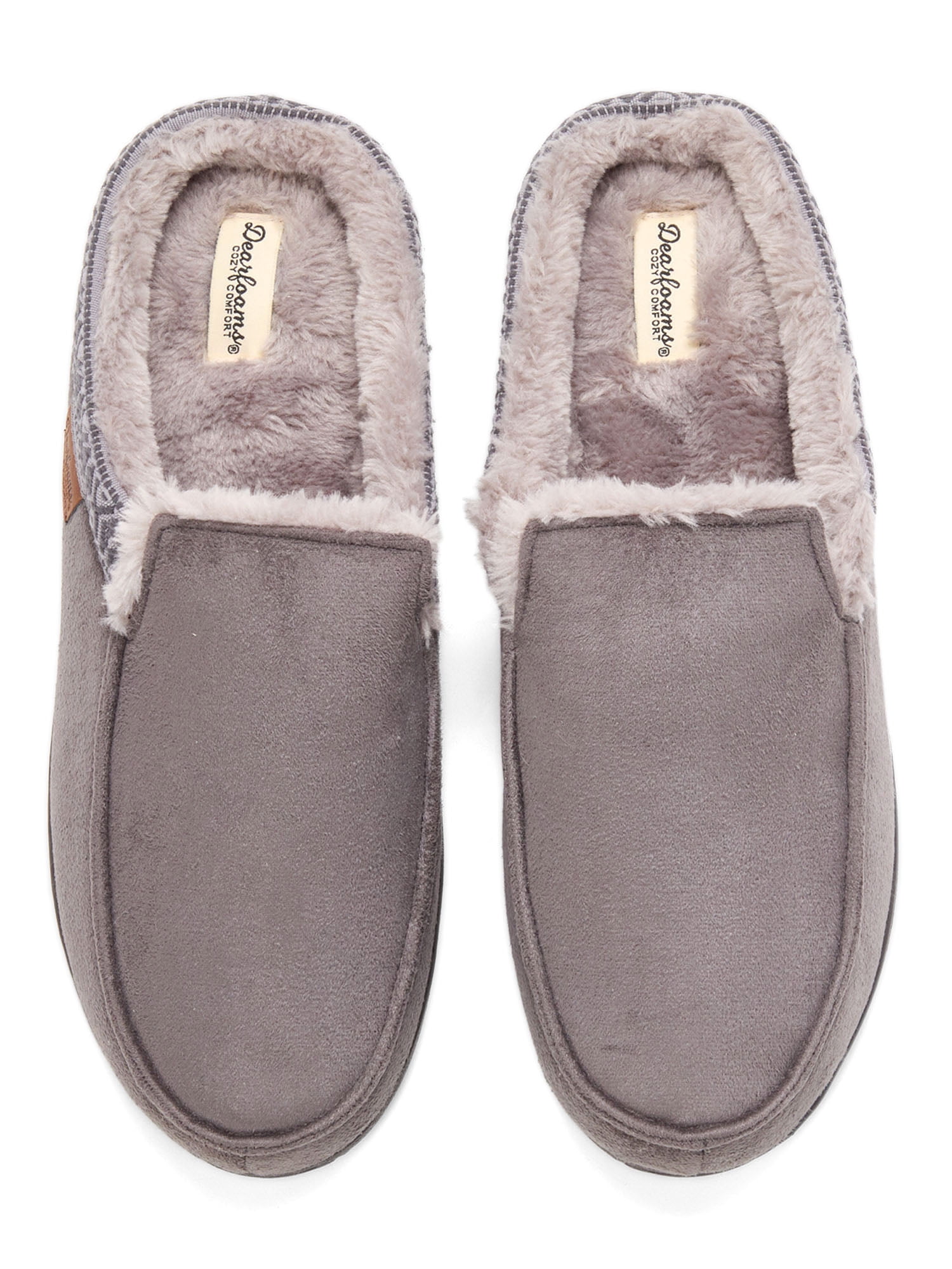 Dearfoams Cozy Comfort Men's Microsuede Clog Slippers