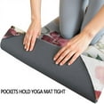 thumbnail image 3 of Pioneer Flower Floral Print Pattern Hot Yoga Mat Towel Non Slip for Hot Yoga - Quick-Drying Yoga Mat Cover with 4 Corner Pockets with Travel Bag - Hot Yoga Towel Non Slip 70"x26", 3 of 6