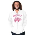thumbnail image 5 of Dont Eat Friends Vegan Vegetarian Zip Up Hoodie Men's Women's Brisco Brands M, 5 of 5
