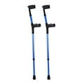 thumbnail image 3 of KFFKFF Adult Forearm Crutches, Aluminum, 11-Level Height & 4-Level Cuff Adjustability, Foldable, Lightweight Support for Leg Injuries, Surgery, Disabilities, 1 Pair, Capacity 350LBS, 3 of 9