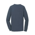 thumbnail image 6 of Port & Co Adult Male Men Plain Long Sleeves T-Shirt Denim Blue 3X-Large, 6 of 6